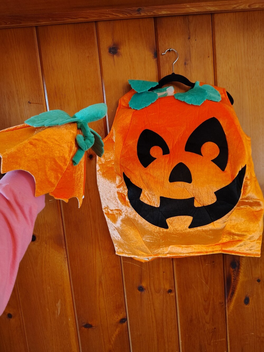 Children's Size Small Pumpkin Costume, Small Black Stain